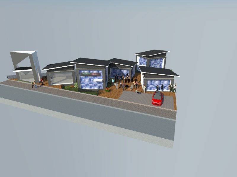 Paseo comercial a cielo abierto Ruta 38 Valle Hermoso